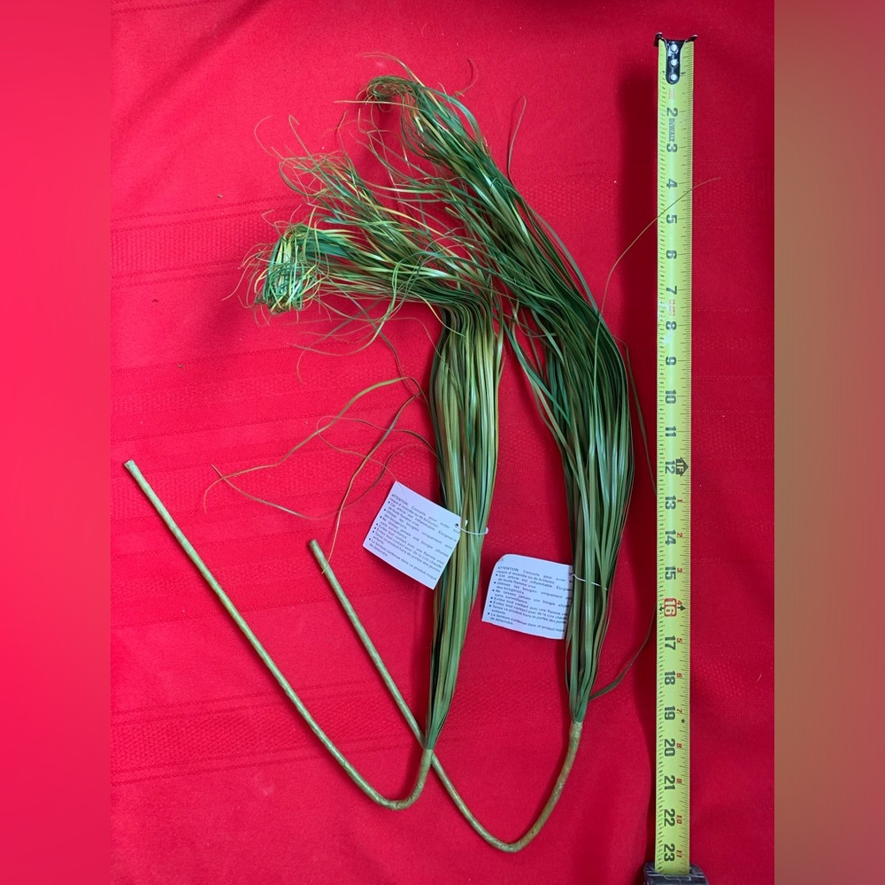 HOME INTERIORS Artificial Grass Bushes (Greenery) Vintage Retired set of 2 NEW